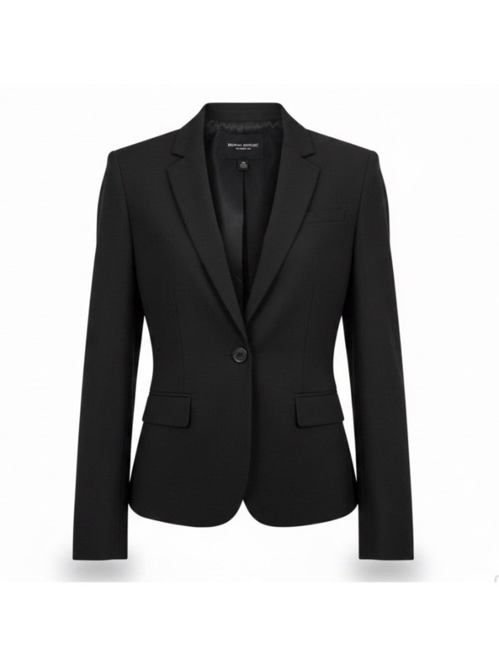 Banana Republic Womens Black Classic Fit Blazer Petite Formal Size 0P